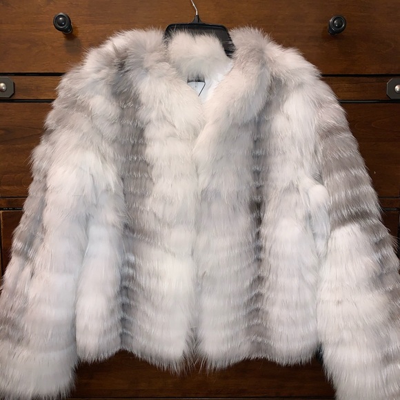 love token fox fur jacket